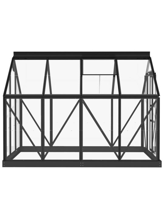 kasvihuoneen vaihtorunko antrasiitti 155x103x191 cm alumiinia