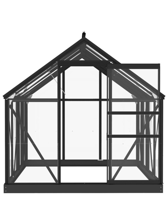 kasvihuoneen vaihtorunko antrasiitti 155x103x191 cm alumiinia