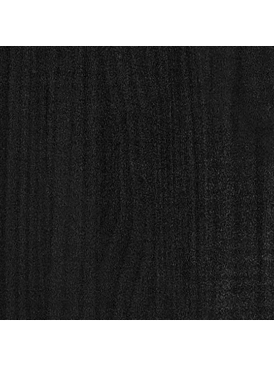 5-tasoinen Kirjahylly musta 60x30x175 cm mänty