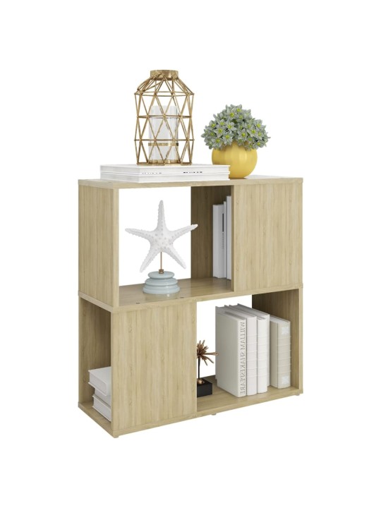 Kirjahylly sonoma-tammi 60x24x63 cm lastulevy