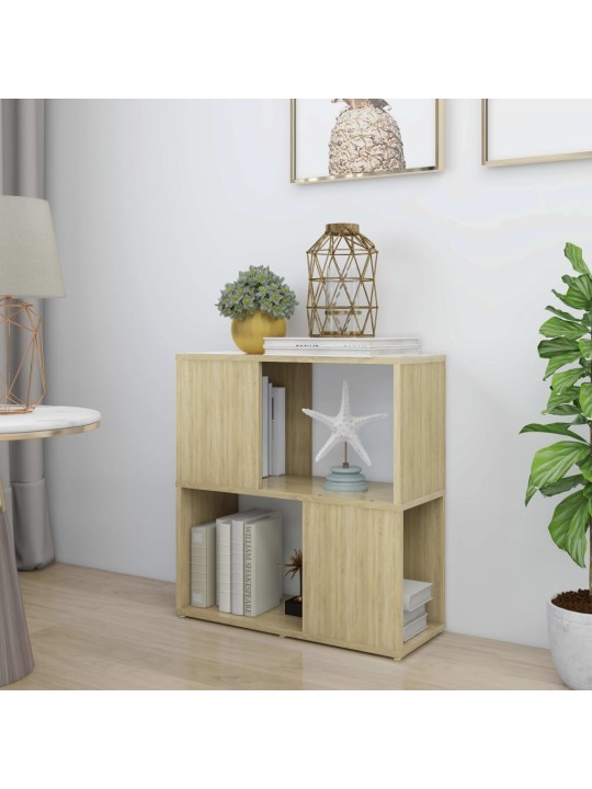 Kirjahylly sonoma-tammi 60x24x63 cm lastulevy