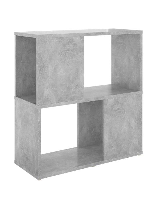 Kirjahylly betoninharmaa 60x24x63 cm lastulevy