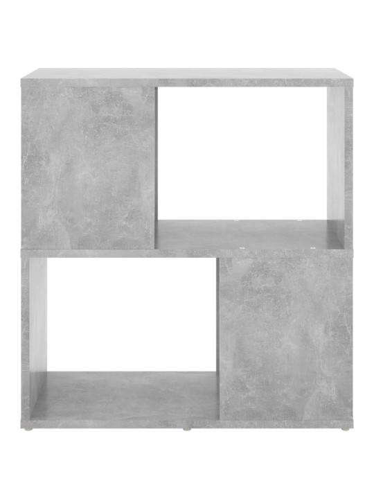 Kirjahylly betoninharmaa 60x24x63 cm lastulevy