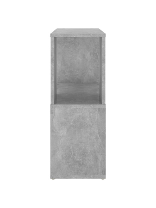Kirjahylly betoninharmaa 60x24x63 cm lastulevy