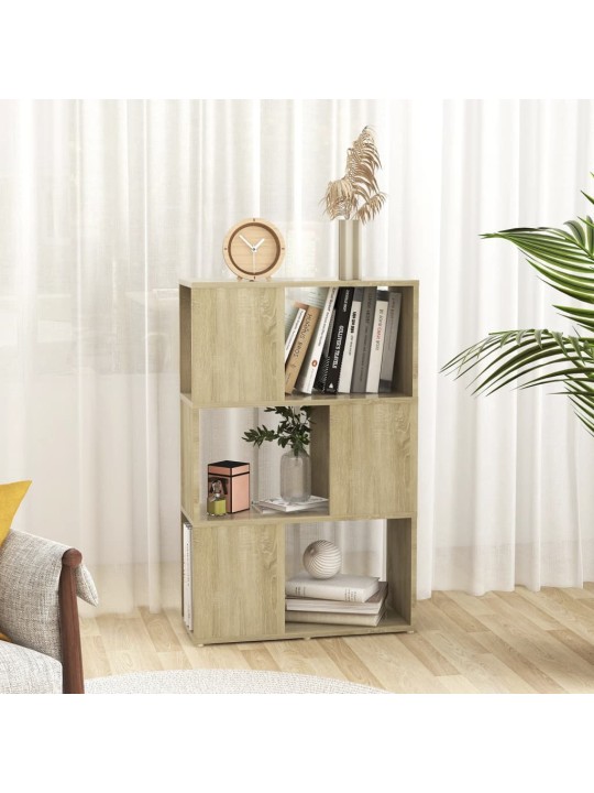Kirjahylly/tilanjakaja sonoma-tammi 60x24x94 cm lastulevy