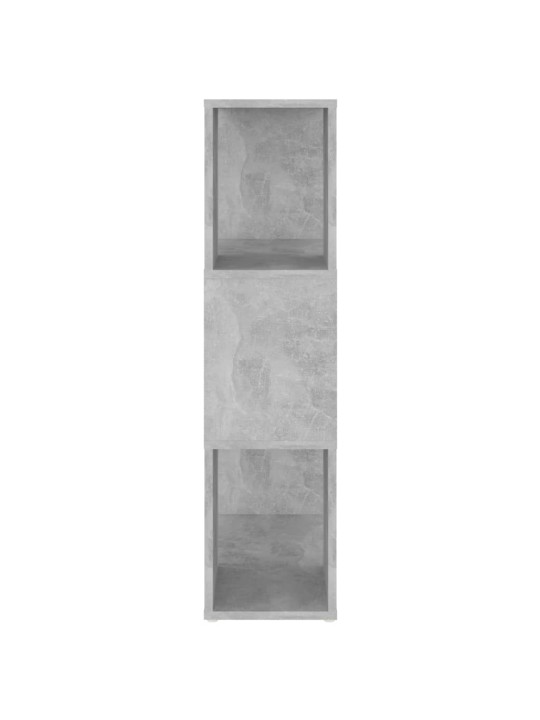 Kirjahylly/tilanjakaja betoninharmaa 60x24x94 cm lastulevy