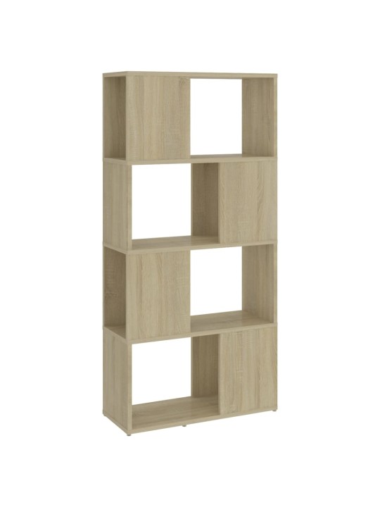 Kirjahylly/tilanjakaja sonoma-tammi 60x24x124,5 cm lastulevy