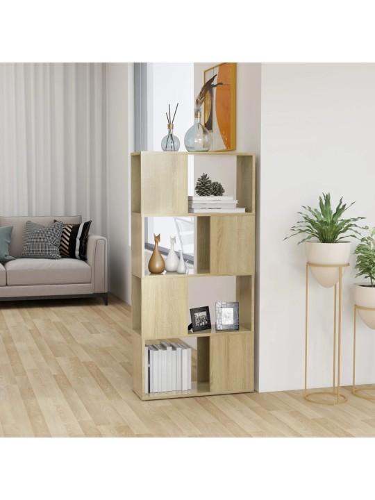 Kirjahylly/tilanjakaja sonoma-tammi 60x24x124,5 cm lastulevy