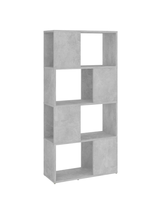 Kirjahylly/tilanjakaja betoninharmaa 60x24x124,5 cm