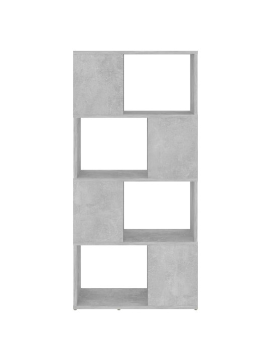 Kirjahylly/tilanjakaja betoninharmaa 60x24x124,5 cm