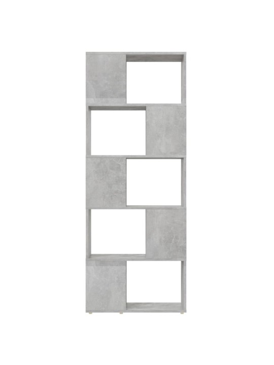 Kirjahylly/tilanjakaja betoninharmaa 60x24x155 cm