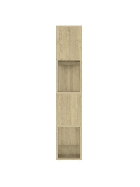 Kirjahylly/tilanjakaja sonoma-tammi 80x24x124,5 cm lastulevy