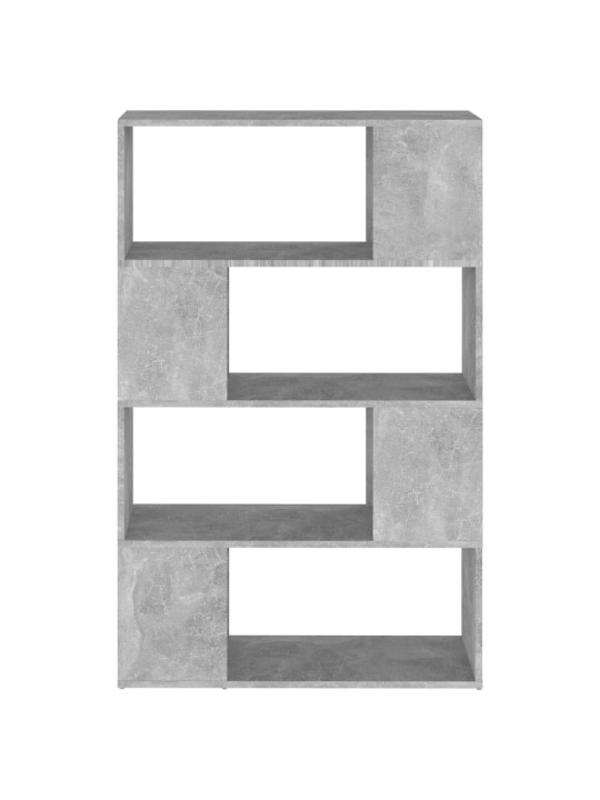 Kirjahylly/tilanjakaja betoninharmaa 80x24x124,5 cm lastulevy