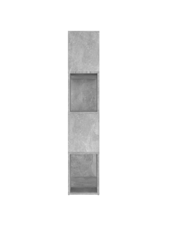 Kirjahylly/tilanjakaja betoninharmaa 80x24x124,5 cm lastulevy