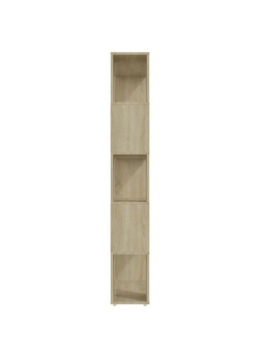 Kirjahylly/tilanjakaja sonoma-tammi 80x24x155 cm lastulevy