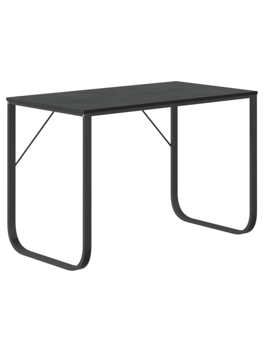 Tietokonepöytä musta 110x60x73 cm lastulevy