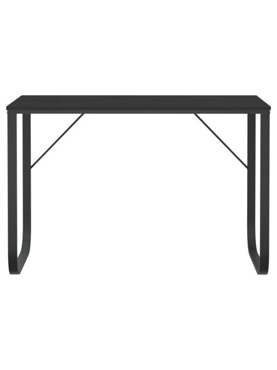 Tietokonepöytä musta 110x60x73 cm lastulevy