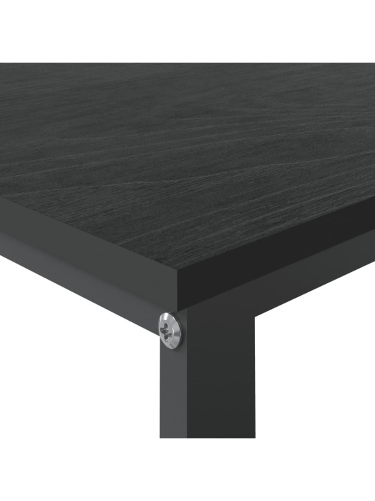 Tietokonepöytä musta 110x60x73 cm lastulevy