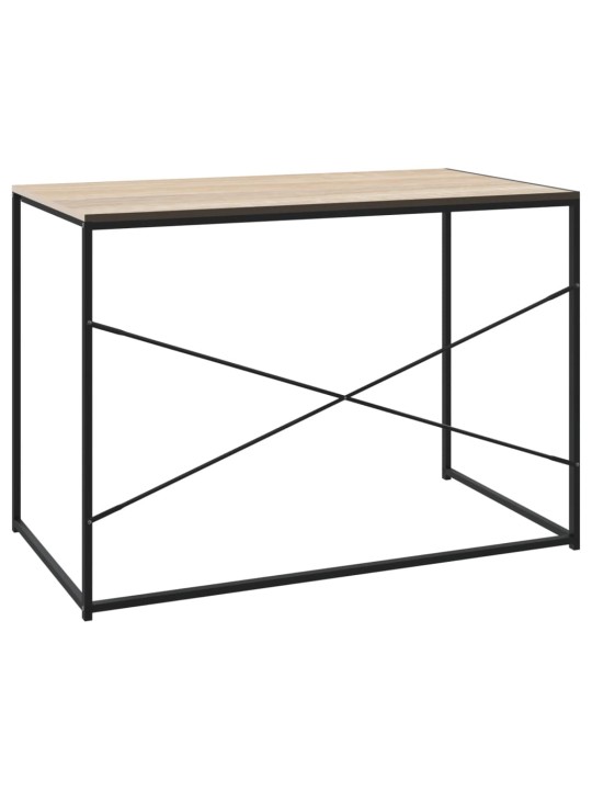 Työpöytä ruskea tammi 110x60x70 cm tekninen puu