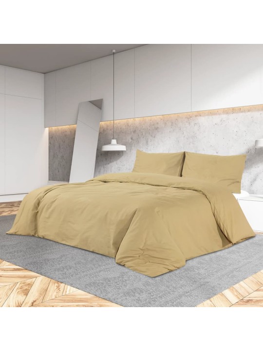 Pussilakanasetti taupe 240x220 cm kevyt mikrokuitu