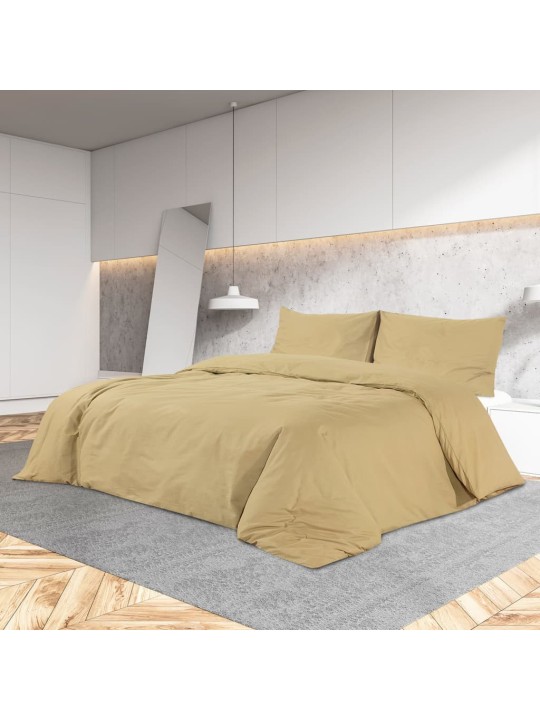 Pussilakanasetti taupe 260x240 cm kevyt mikrokuitu