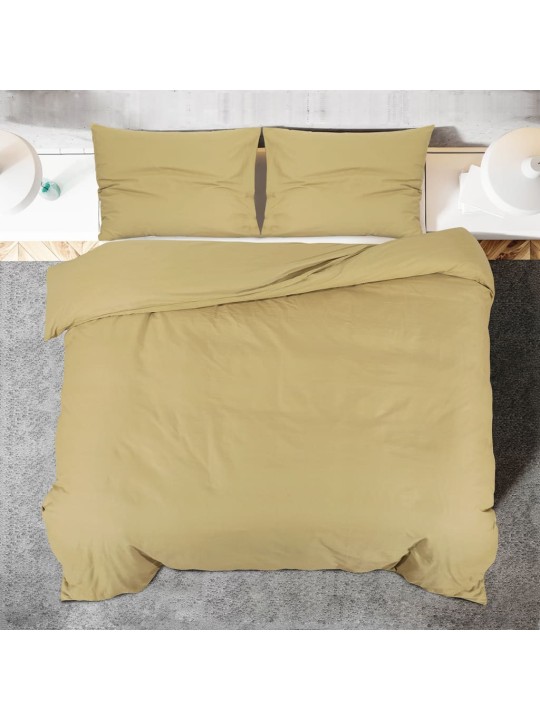 Pussilakanasetti taupe 225x220 cm kevyt mikrokuitu