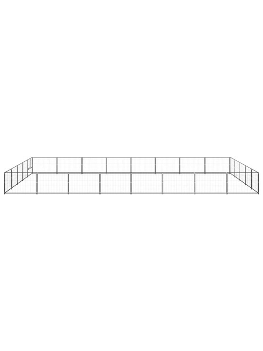 Koiranhäkki musta 40 m² teräs