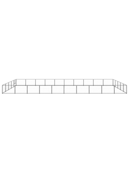 Koiranhäkki musta 50 m² teräs