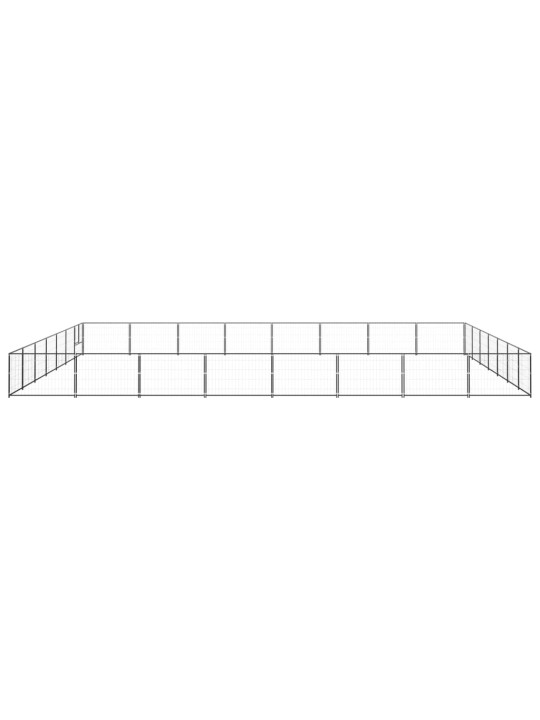 Koiranhäkki musta 56 m² teräs