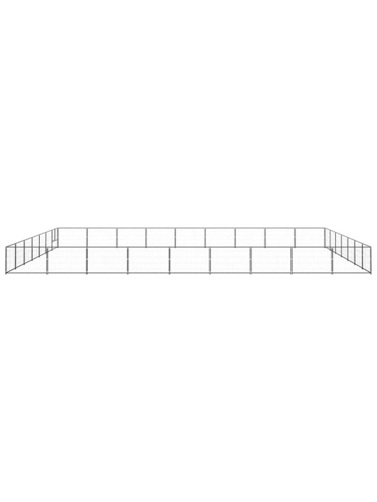 Koiranhäkki musta 63 m² teräs