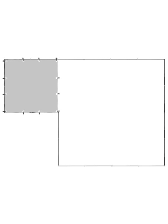 Koiranhäkki musta 6,05 m² teräs