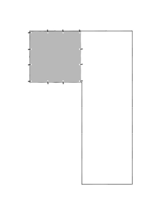 Koiranhäkki musta 4,84 m² teräs