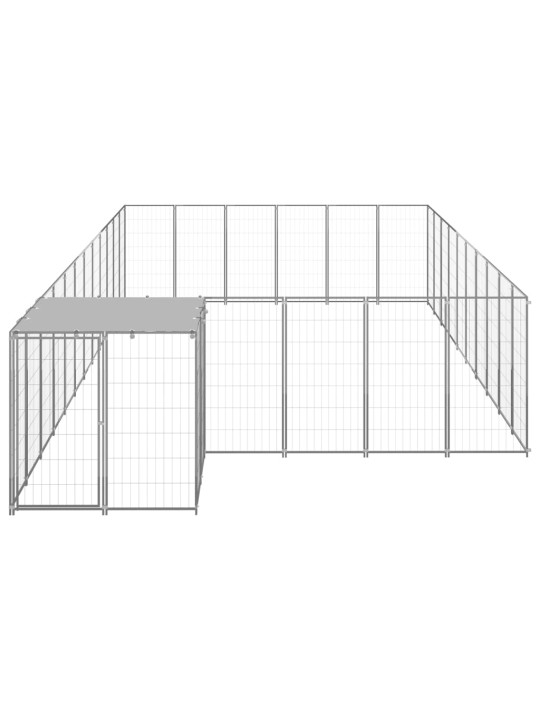 Koiranhäkki hopea 19,36 m² teräs