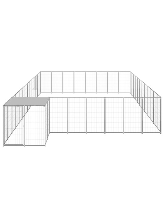 Koiranhäkki hopea 30,25 m² teräs