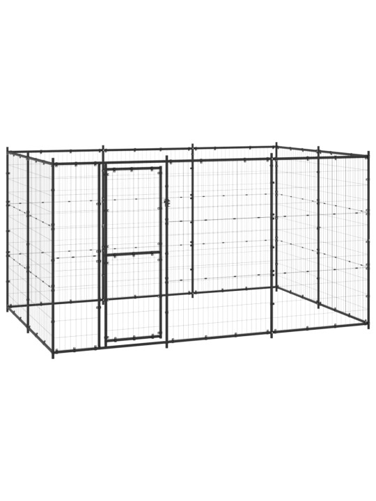 Koiran ulkohäkki teräs 7,26 m²