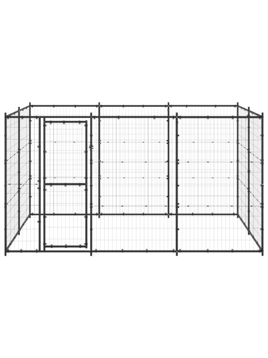 Koiran ulkohäkki teräs 7,26 m²