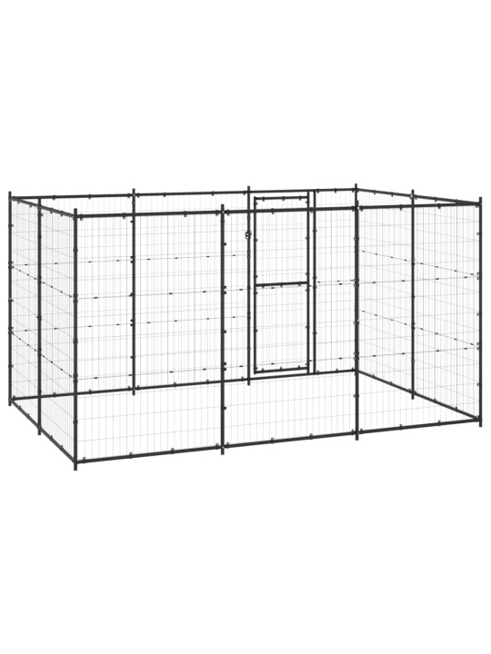 Koiran ulkohäkki teräs 7,26 m²