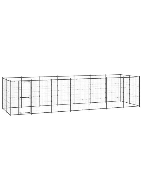 Koiran ulkohäkki teräs 16,94 m²