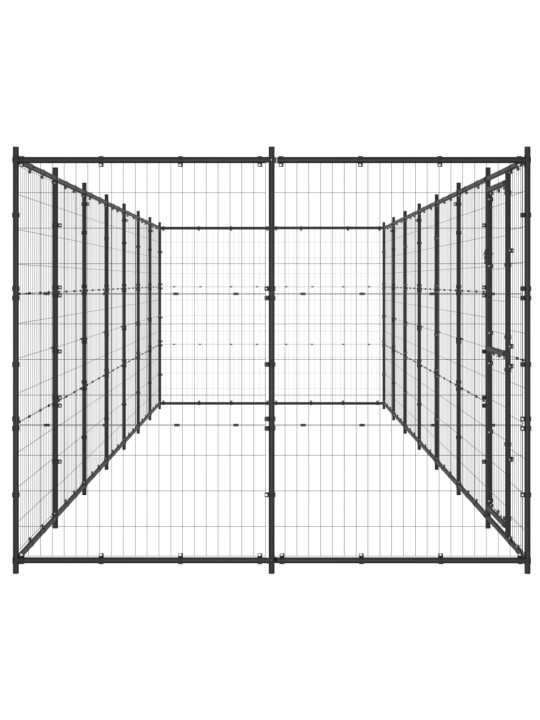 Koiran ulkohäkki teräs 16,94 m²