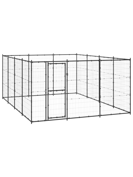 Koiran ulkohäkki teräs 14,52 m²
