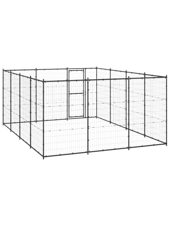 Koiran ulkohäkki teräs 14,52 m²
