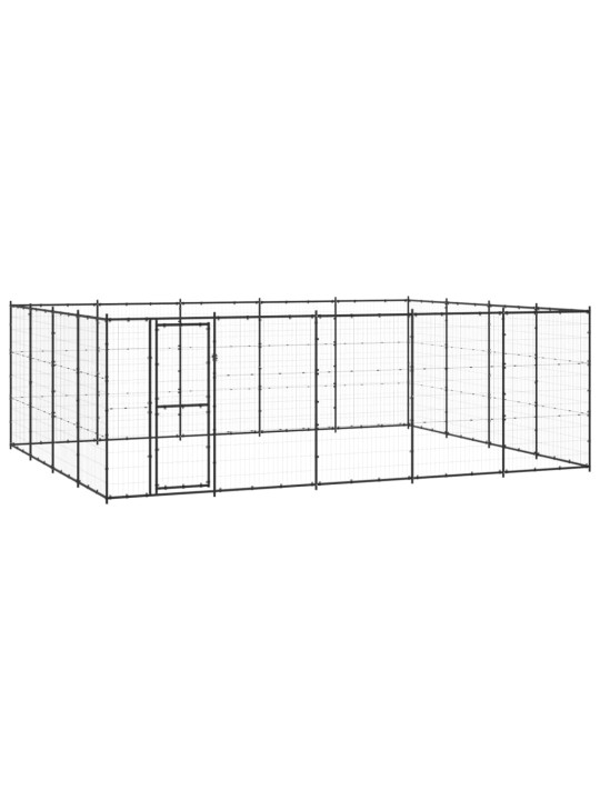Koiran ulkohäkki teräs 24,2 m²