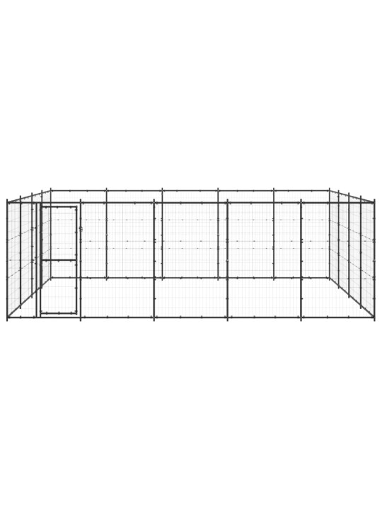 Koiran ulkohäkki teräs 24,2 m²