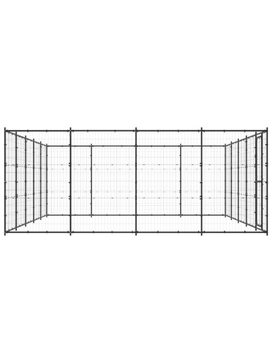 Koiran ulkohäkki teräs 24,2 m²