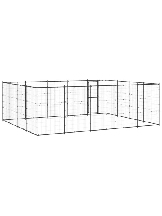 Koiran ulkohäkki teräs 24,2 m²