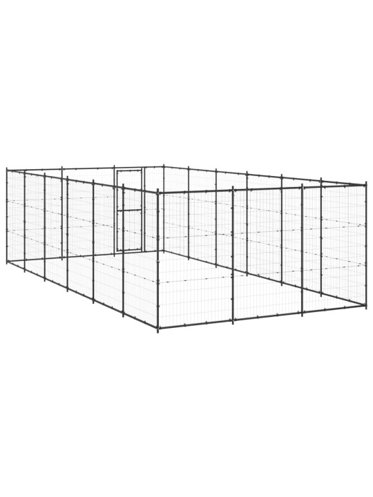 Koiran ulkohäkki teräs 21,78 m²