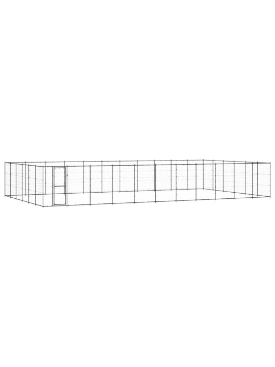 Koiran ulkohäkki teräs 79,86 m²