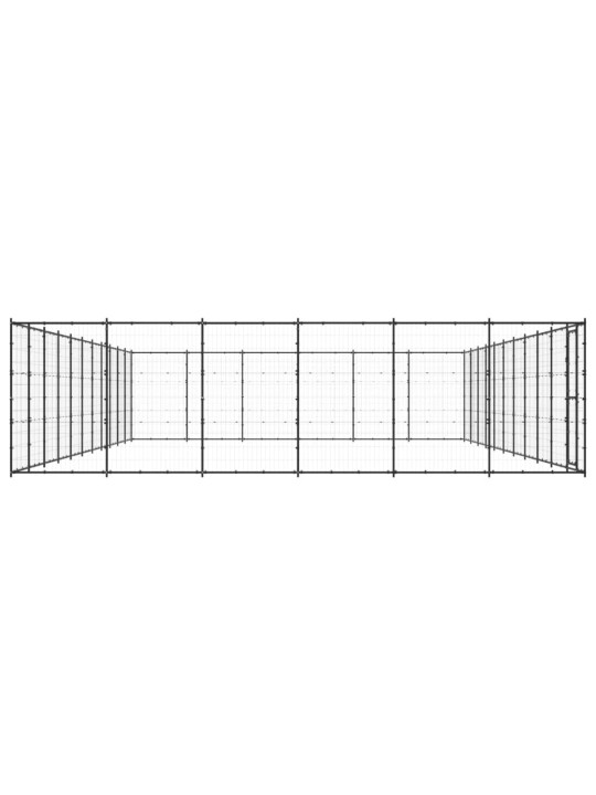 Koiran ulkohäkki teräs 79,86 m²