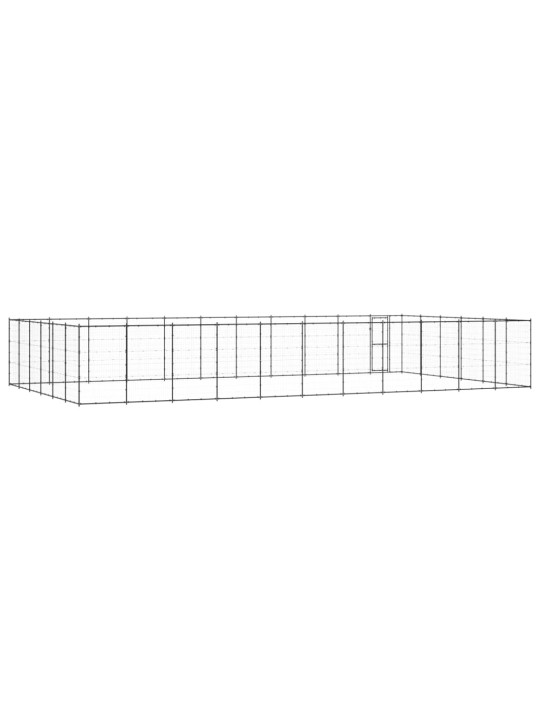 Koiran ulkohäkki teräs 79,86 m²