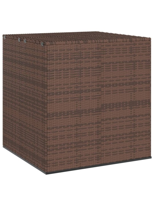 Puutarhan säilytyslaatikko PE-rottinki 100x97,5x104 cm ruskea